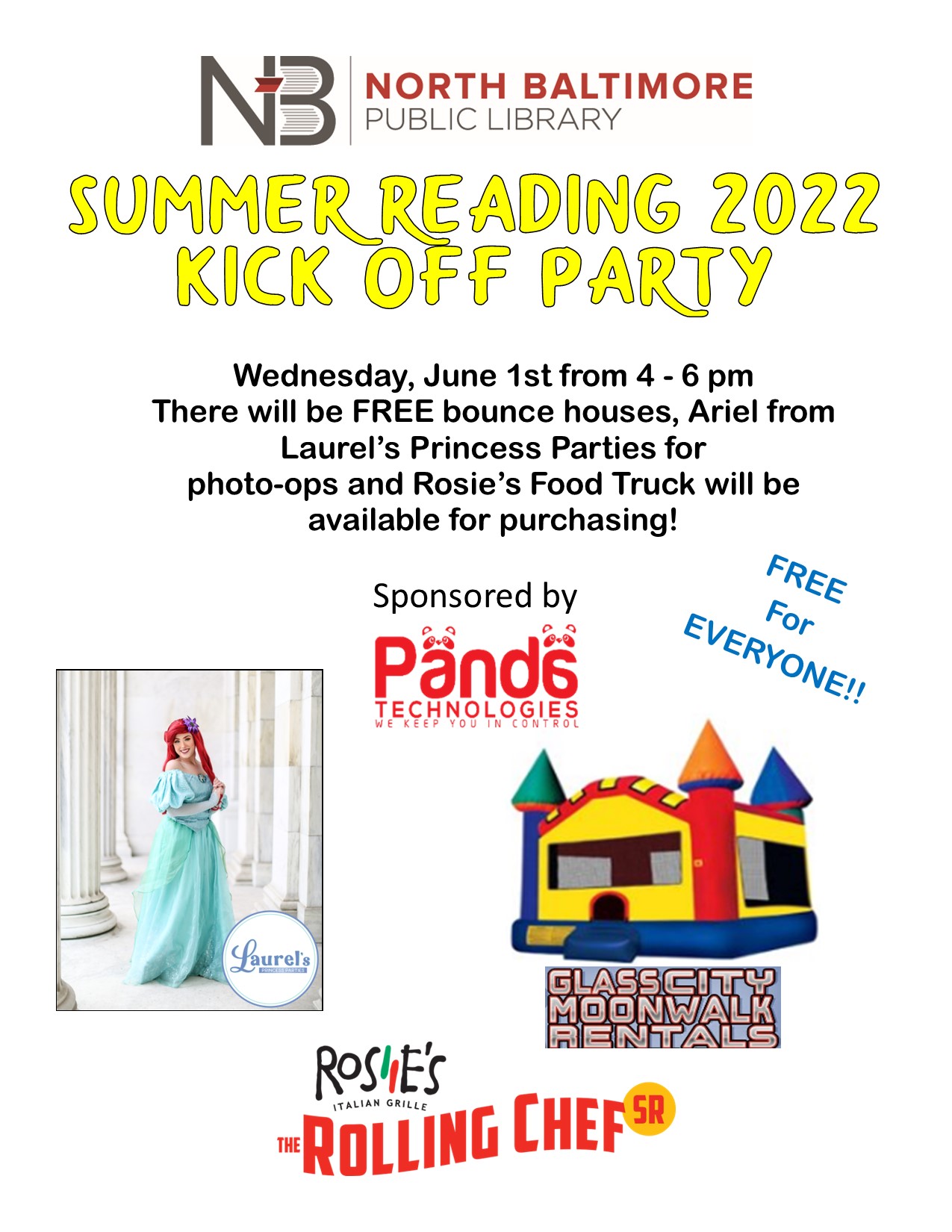 Summer Reading Kick-off party June 1st 4-6