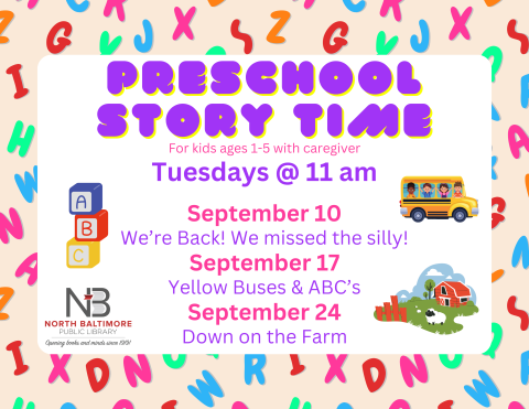 September Preschool Story Time