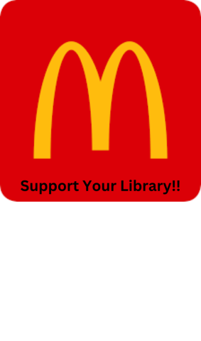 McDonald's Logo with Support Your Library under it.