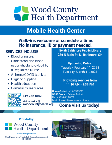 Wood County Mobile Health Lab Flyer