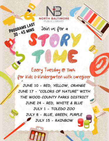 Summer Reading Story Time Programs