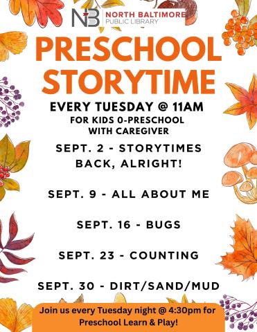 Preschool Story Time