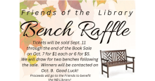 Friends of the Library Bench Raffle