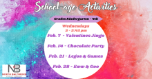 February school age activities