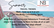 Summer Travel Program June 19th at 6:30pm