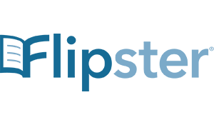 Flipster logo in shades of blue